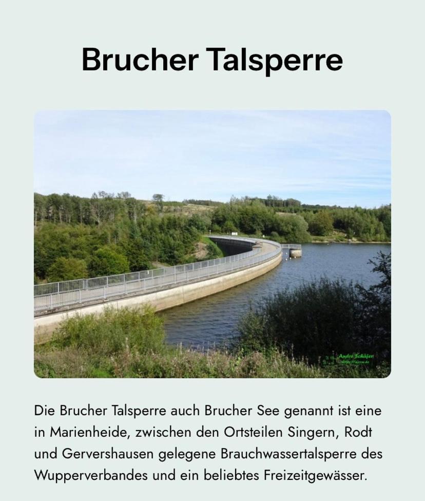 Bruchersee-Gummersbach Nord Marienheide Екстериор снимка